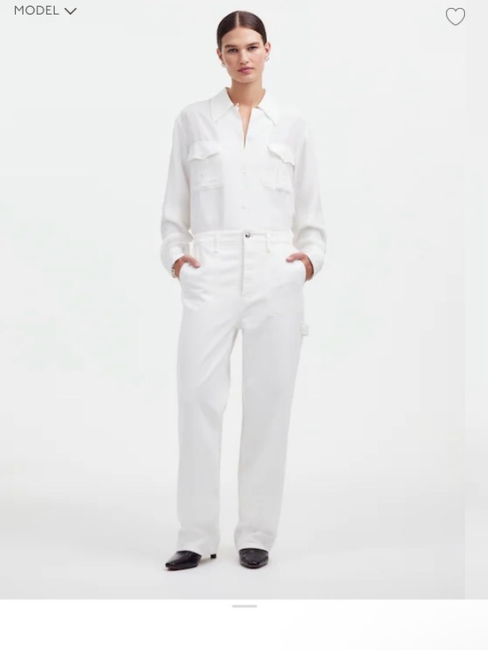 Madewell Pants - Alexa Chung for Madewell Workwear Jeans in True White Sz 27
